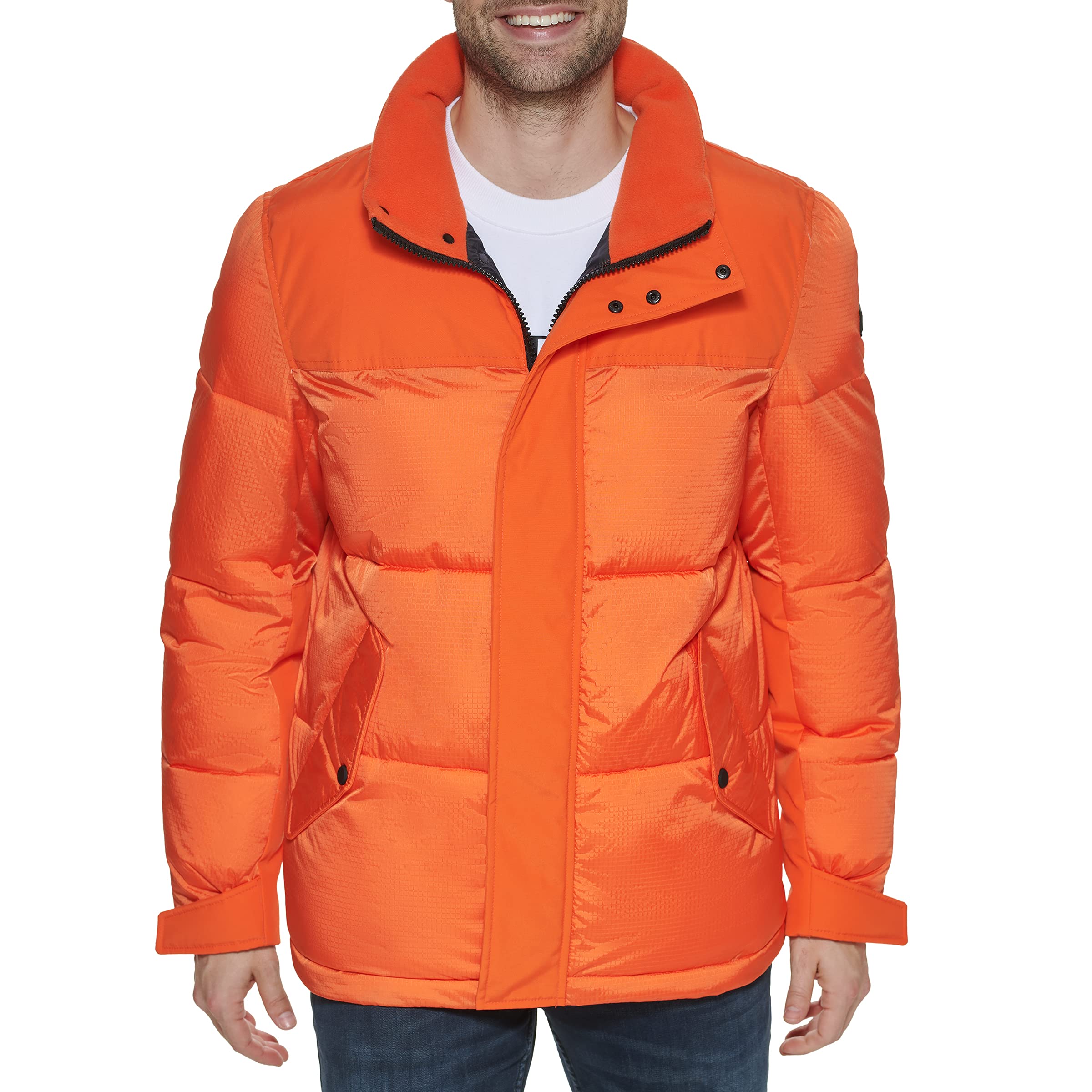 Calvin Klein Men's Snap Front Puffer Jacket